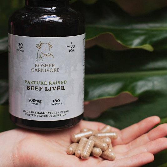 Kosher Pasture Raised Beef Liver Capsules