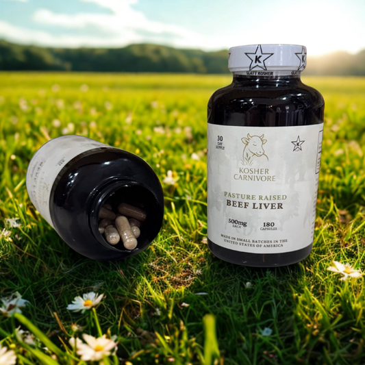 Kosher Pasture Raised Beef Liver Capsules