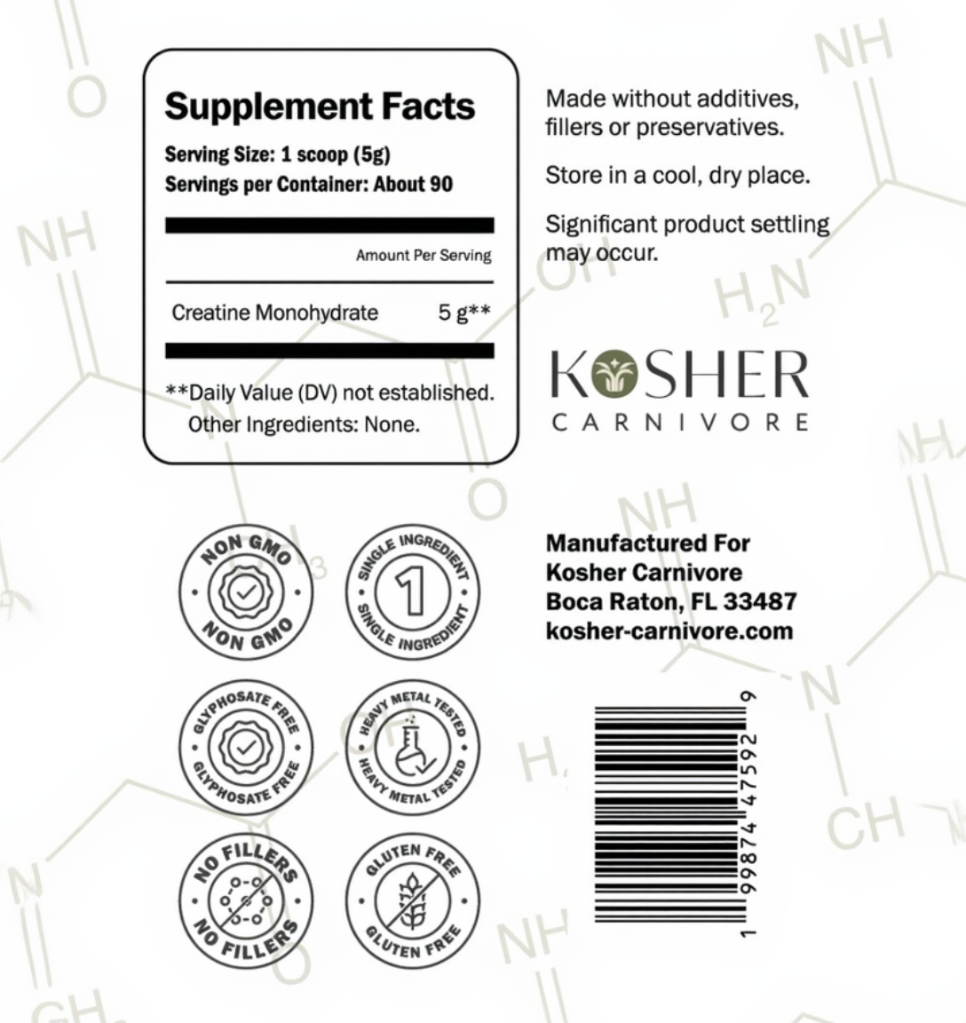 Kosher Creatine Monohydrate